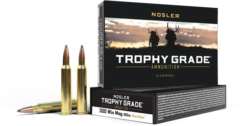 Nosler .300 Winchester Mag 61056 Trophy Grade Partition Jacketed Soft Point 180 Grain