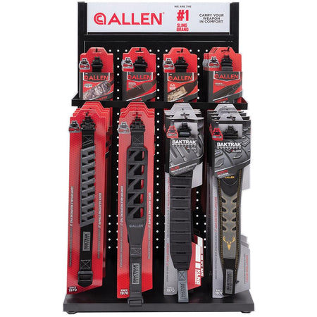 Allen 48-Piece Sling Display Set with 6 Styles, Rack, and Sign