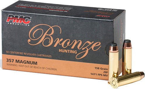 PMC .357 Magnum 357A Bronze Jacketed Soft Point JSP 158 Grain