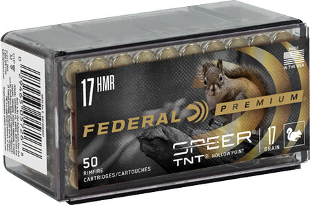 Federal .17 HMR P770 Premium V-Shok Speer TNT Jacketed Hollow Point 17 Grain
