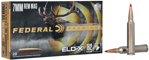 Federal 7mm Remington Mag P7RELDX1 Premium ELD-X Extremely Low Drag-eXpanding 162 Grain