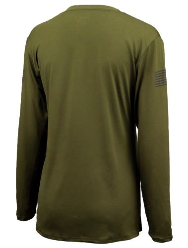 GLOCK LADIES PERFORMANCE LONG SLEEVE SHIRT MED MILITARY GRN