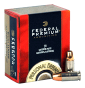Federal 9mm Luger/Parabellum P9HS1 Premium Personal Defense Hydra-Shok Jacketed Hollow Point 124 Grain