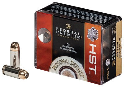 Federal 9mm Luger/Parabellum P9HST1S Premium Personal Defense HST Jacketed Hollow Point 124 Grain