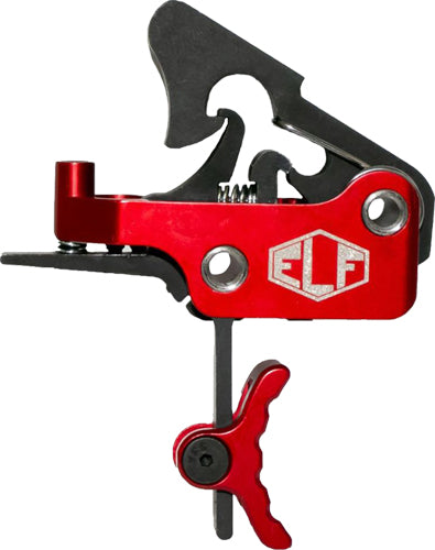 Elftmann Trigger Apex AR-15 Curved Adj Pull 2.75-7lb Red
