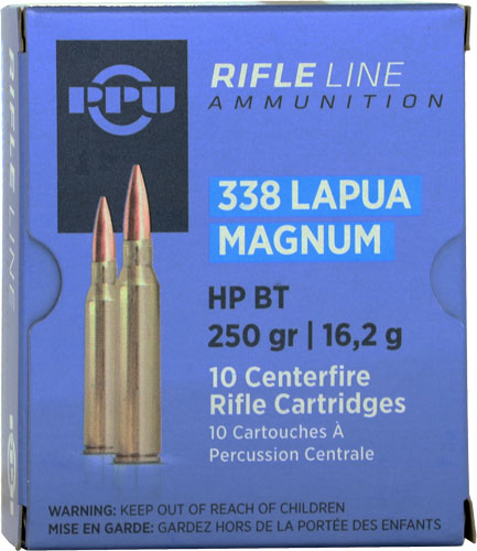 Prvi Partizan .338 Lapua Magnum PP338H Hollow Point Boat Tail HPBT 250 Grain