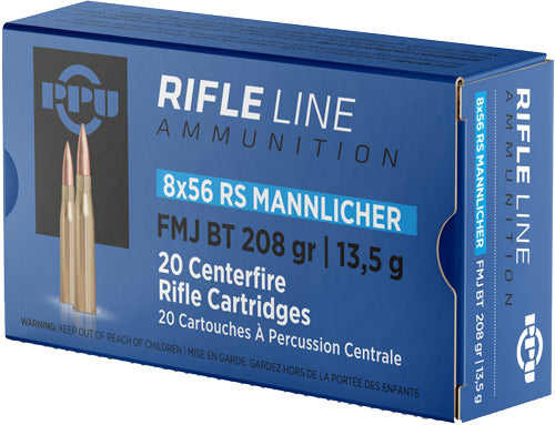 Prvi Partizan 8X56mmR Hungarian PP856F Full Metal Jacket FMJ 208 Grain