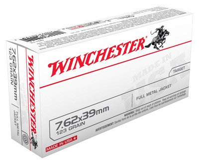 Winchester 7.62x39mm Q3174 USA Full Metal Jacket FMJ 123 Grain