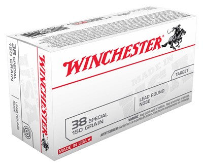 Winchester .38 Special Q4196 USA Lead Round Nose LRN 150 Grain