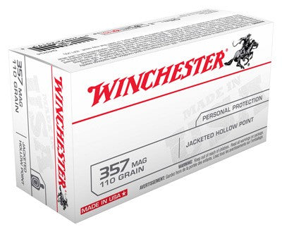 Winchester .357 Magnum Q4204 USA Jacketed Hollow Point JHP 110 Grain