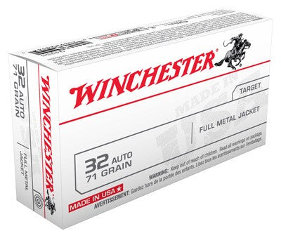 Winchester .32 ACP Q4255 USA Full Metal Jacket FMJ 71 Grain