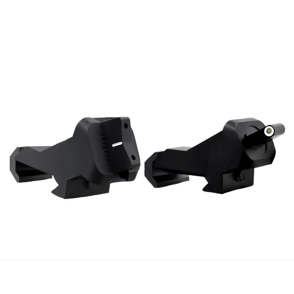 XS XTI2 DXW 45° Offset BUIS Tritium Front / Non-Tritium Rear Iron Sights