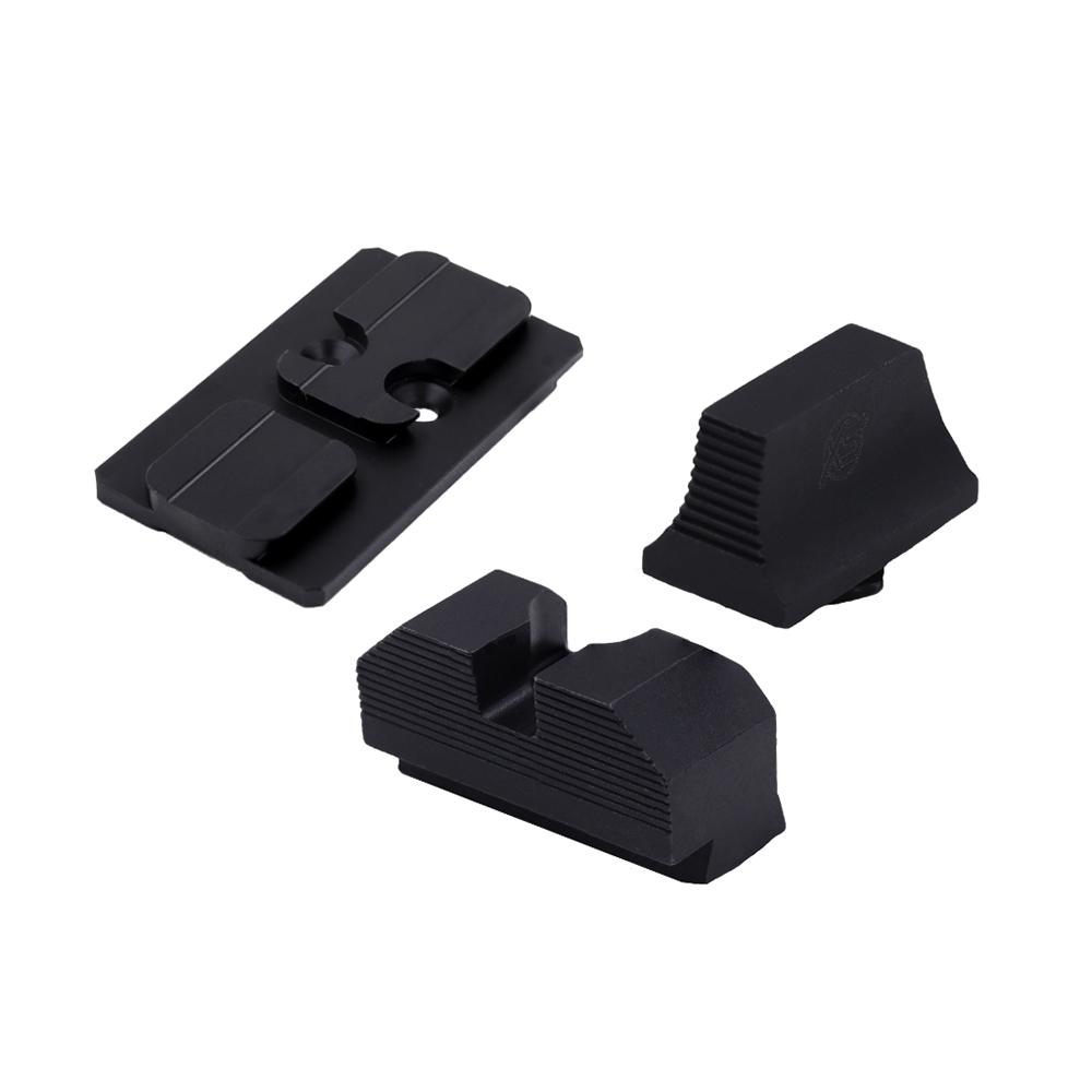 XS Sights Glock MOS Optic Plate & Sight Bundle for ACRO Footprint - Black