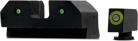 XS Sights RDE Green Tritium Night Sight Set - Glock 17/19/22-24/26/27/31-36/38