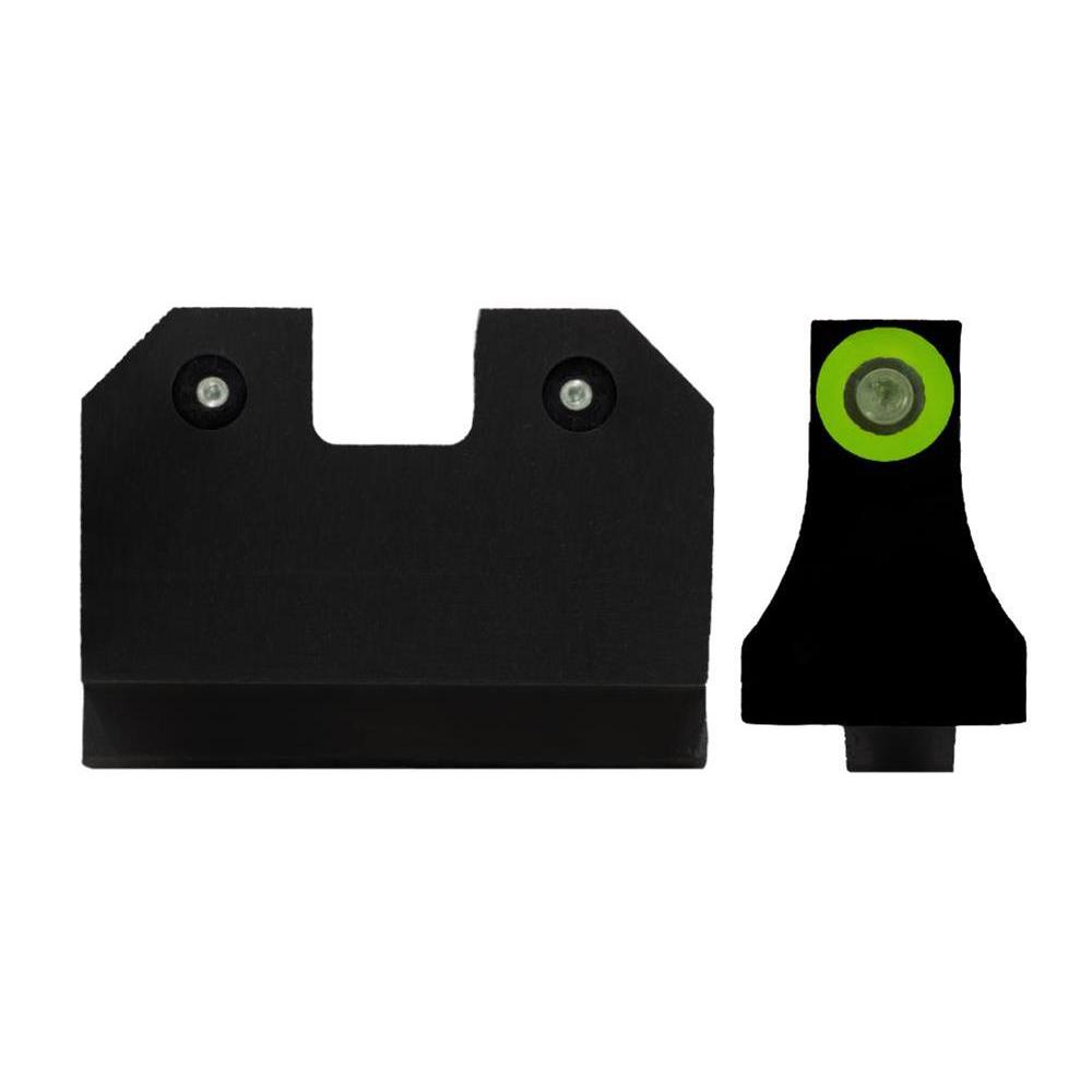 XS R3D Green Tritium Suppressor Height Sights for Glock Models 17 19 22-24 26 27 31-36