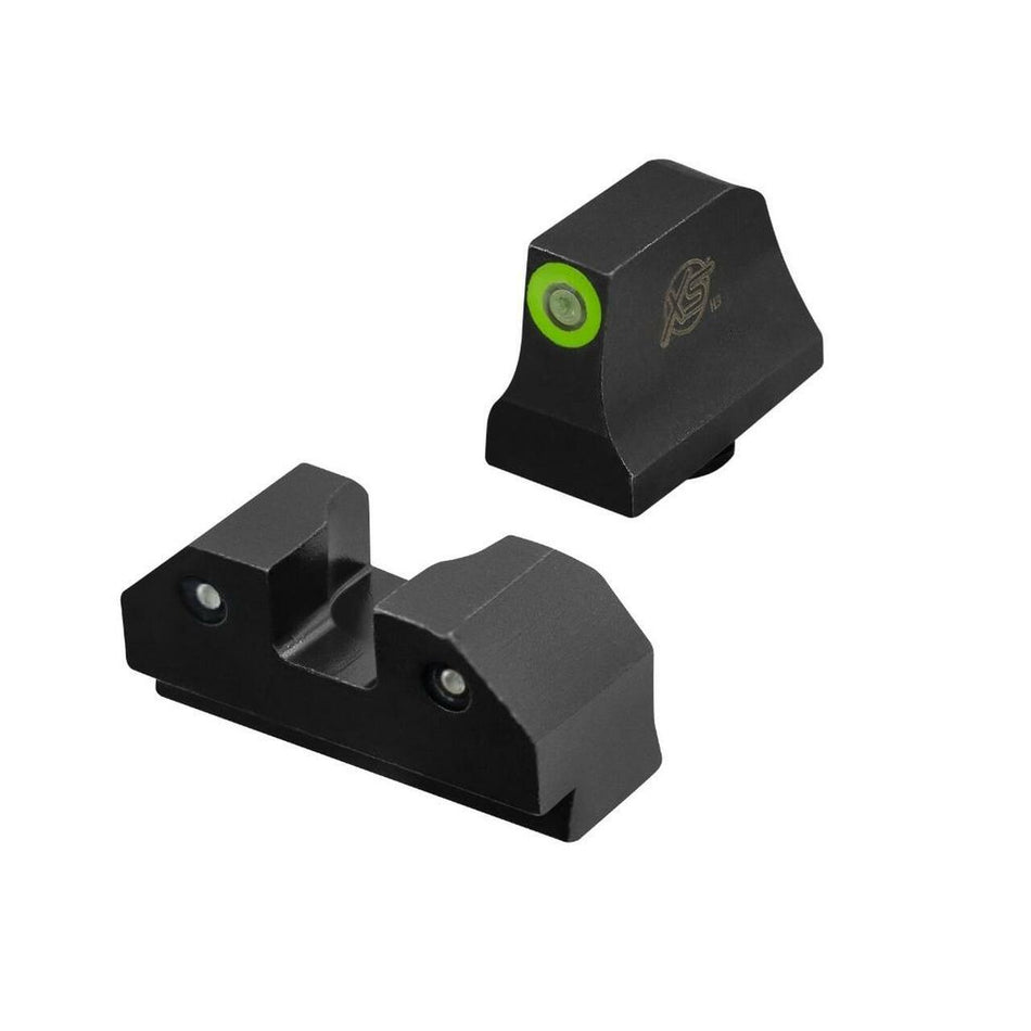 XS Sights R3D Tritium Night Sight Set Green for Glock 42 43 43X and 48 Suppressor Height