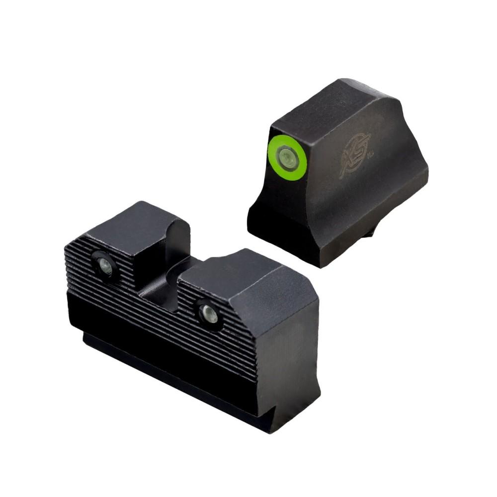 XS Sight Systems R3D 2.0 Green Front Night Sight Set - Glock 42/43/43X/48 Suppressor Height