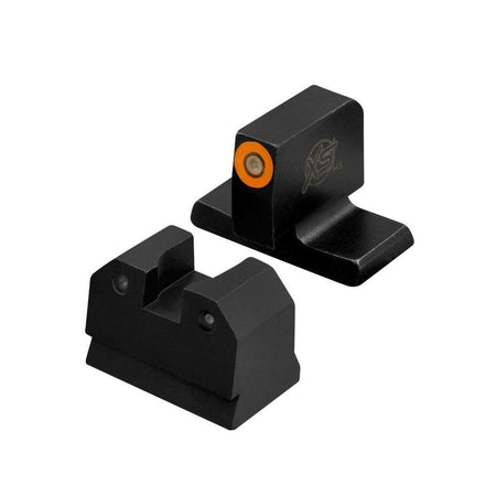 XS R3D Tritium Night Sights Orange - HK VP9OR Suppressor/RMR Height