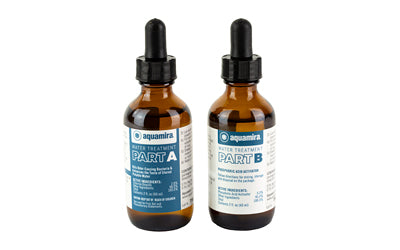 Aquamira 67206 Chlorine Dioxide Water Treatment Drops, 2 oz, Includes Droppers, 60 Gallon