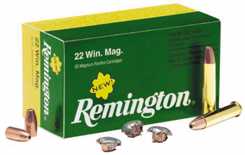 Remington .22 WMR 21170 Magnum Rimfire Jacketed Hollow Point JHP 40 Grain