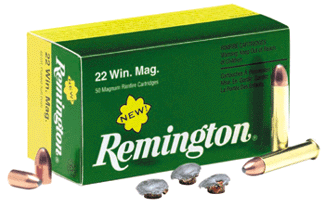Remington .22 WMR 21172 Magnum Rimfire Pointed Soft Point PSP 40 Grain