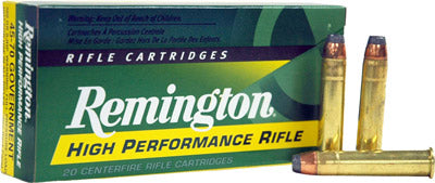 Remington .45-70 Government 21463 High Performance Rifle Jacketed Hollow Point JHP 300 Grain