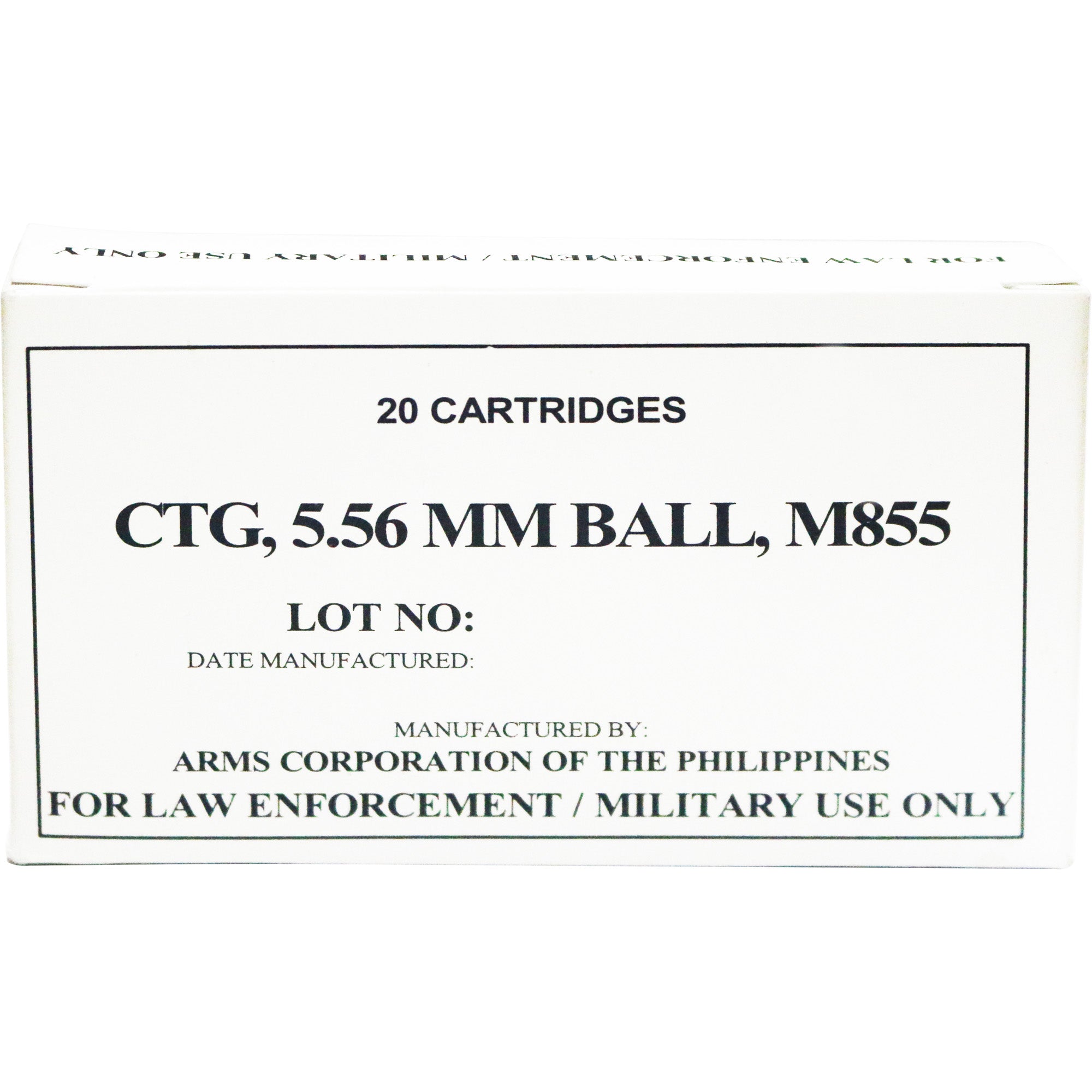 Armscor 5.56x45mm NATO 50173 M855/SS109 Full Metal Jacket FMJ 62 Grain