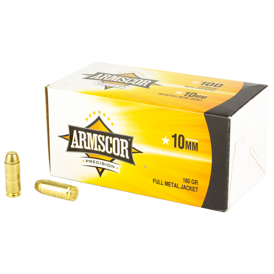 Armscor 10mm Auto 50440 Precision Value Pack Full Metal Jacket FMJ 180 Grain