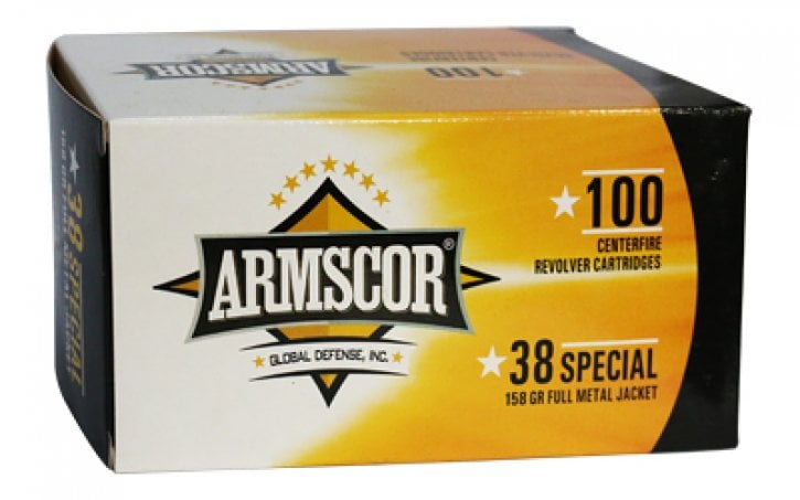 Armscor .38 Special 50449 4806015504498 Full Metal Jacket FMJ 158 Grain