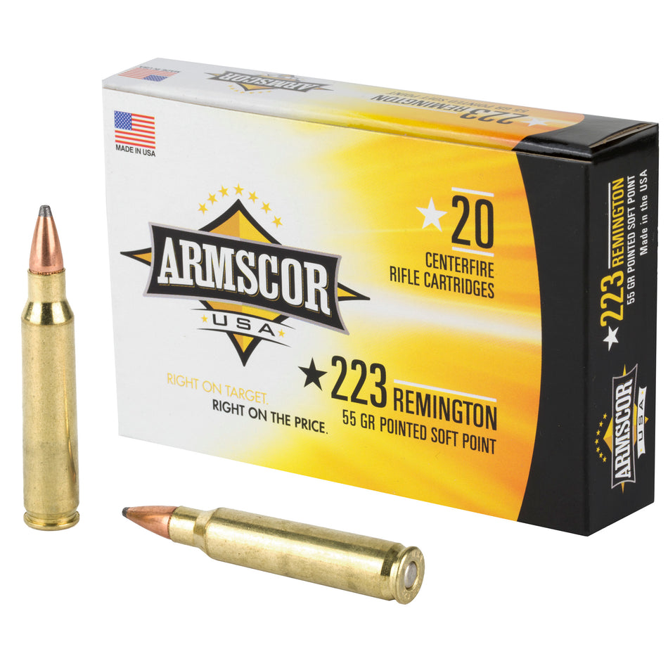 Armscor .223 Remington AC2232N Competition Pointed Soft Point PSP 55 Grain