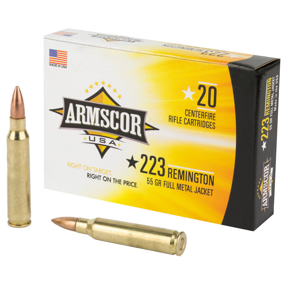 Armscor .223 Remington FAC2231N Competition Full Metal Jacket FMJ 55 Grain