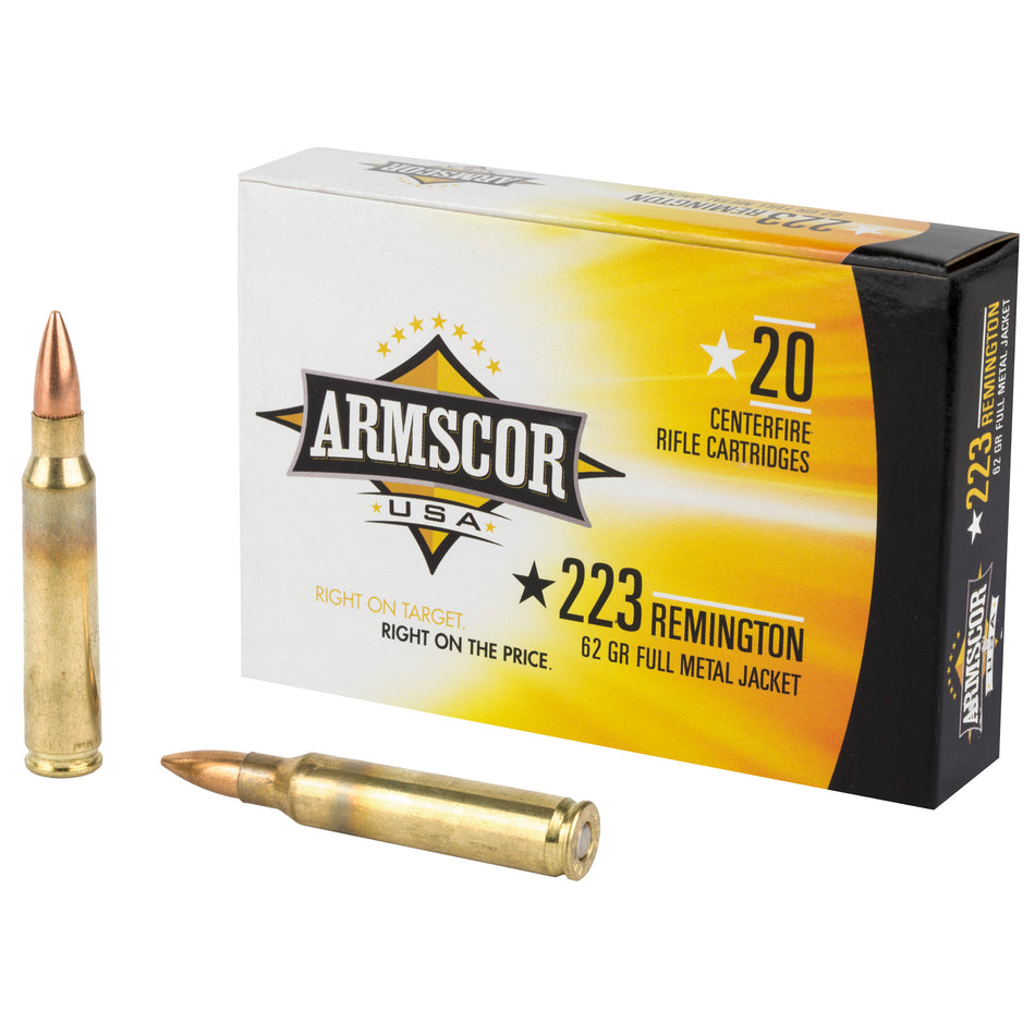 ARMSCOR .223 Remington 62 gr Full Metal Jacket (FMJ)