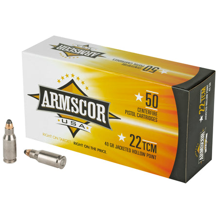 Armscor .22 TCM FAC22TCM1N Competition Jacketed Hollow Point JHP 40 Grain