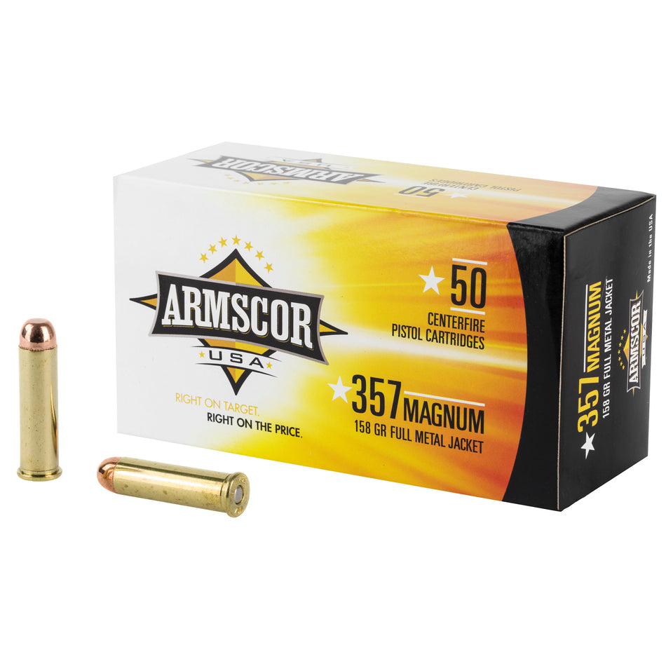 Armscor .357 Magnum FAC3576N Competition Full Metal Jacket FMJ 158 Grain