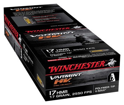 Winchester .17 HMR S17HMR1 Varmint HV Hornady V-Max 17 Grain