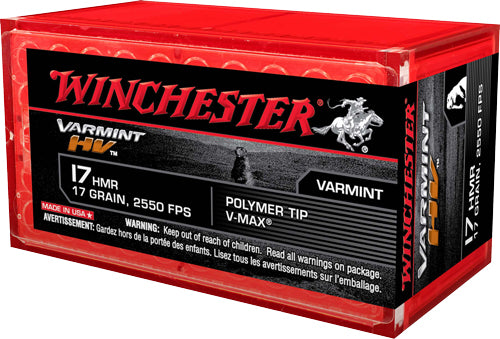 Winchester .17 HMR S17HMR1 Varmint HV Hornady V-Max 17 Grain