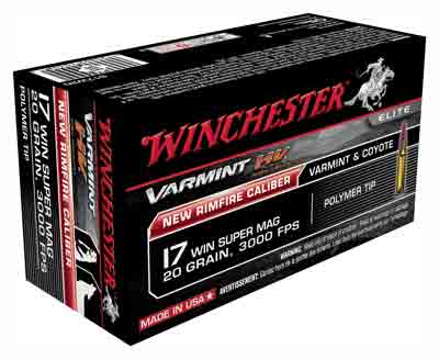 Winchester .17 WSM S17W20 Varmint HV Polymer Tip PT 20 Grain