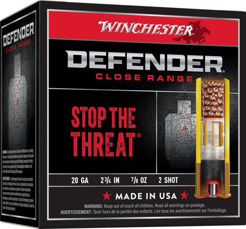 Winchester 20 Gauge S202PD25 Defender 2.75" 7/8oz 2 Shot
