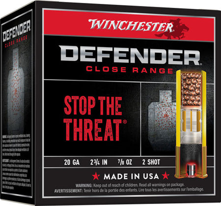 Winchester 20 Gauge S202PD25 Defender 2.75" 7/8oz 2 Shot