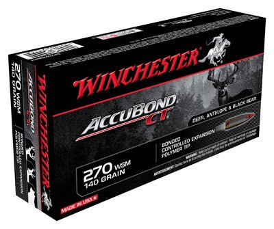 Winchester .270 WSM S270WSMCT Expedition Big Game AccuBond CT Polymer Tip 140 Grain