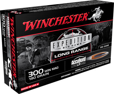 Winchester .300 Winchester Mag S300LR Expedition Big Game Nosler AccuBond Long-Range 190 Grain