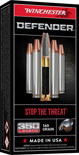 Winchester .350 Legend S350PDB Defender Bonded Protected Hollow Point 160 Grain