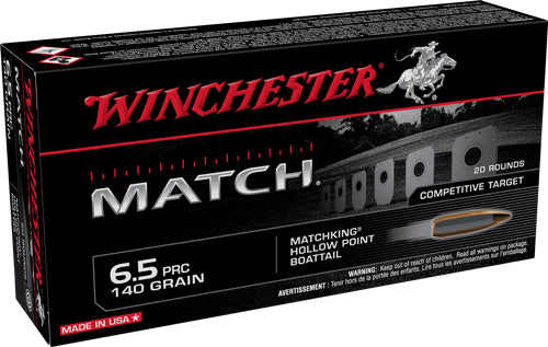 Winchester 6.5 PRC S65PM Match Sierra MatchKing Boat Tail Hollow Point BTHP 140 Grain