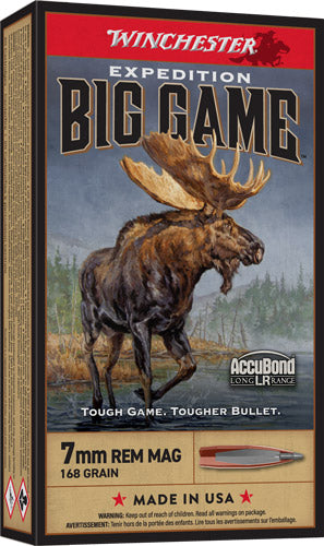 Winchester 7mm Remington Mag S7LR Expedition Big Game Nosler AccuBond Long-Range 168 Grain