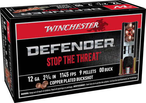 Winchester 12 Gauge SB1200PD Defender Copper Plated 2.75" 00 Buck Shot