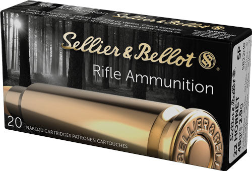 Sellier & Bellot (S&B) .22 Hornet SB22HB Soft Point SP 45 Grain