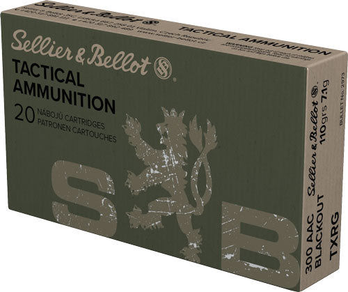 Sellier & Bellot (S&B) .300 AAC Blackout SB300BLKXA eXergy Boat Tail Tactical TAC-EX-Blue 110 Grain