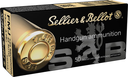 Sellier & Bellot (S&B) .32 ACP SB32A 754908500024 Full Metal Jacket FMJ 73 Grain
