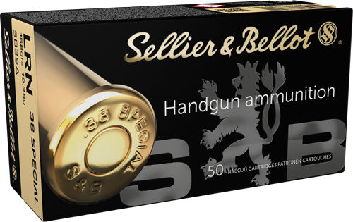 Sellier & Bellot (S&B) .38 Special SB38A 754908500185 Lead Round Nose LRN 158 Grain