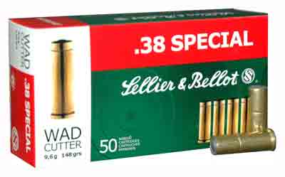Sellier & Bellot (S&B) .38 Special SB38B 754908500178  148 Grain